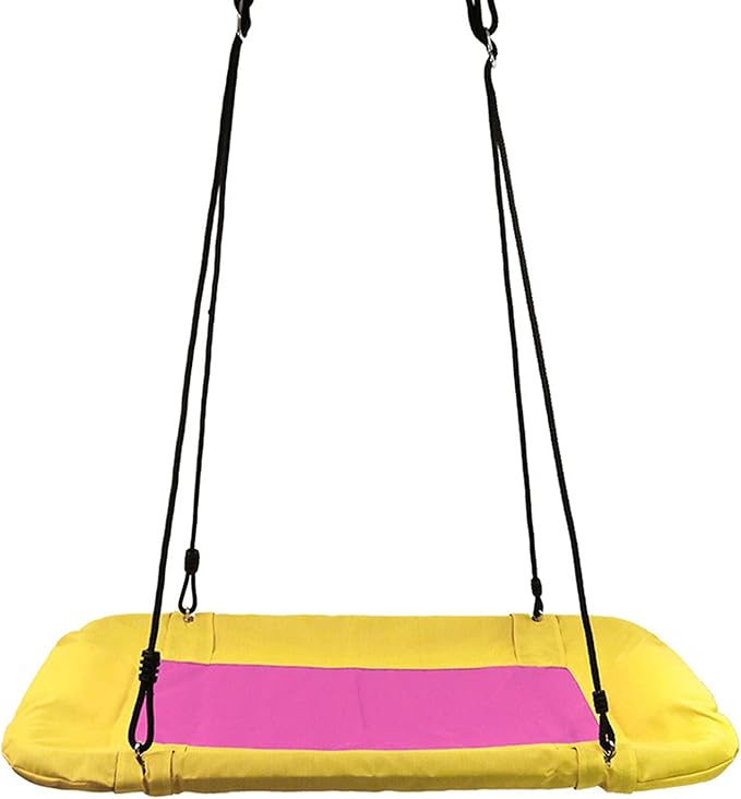 Udendørs platform Swing Seat Square Swing Stol til udendørs baghave Have Hængende stol Easy Install 300 kg Vægtkapacitet